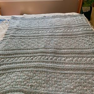 Handmade Crocheted Baby Blanket. $29.00